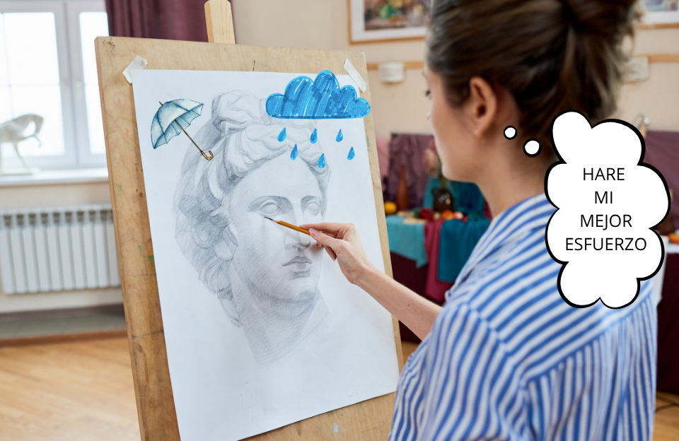 DIBUJO BAJO LA LLUVIA ESFUERZO DIBUJO BAJO LA LLUVIA ESFUERZO